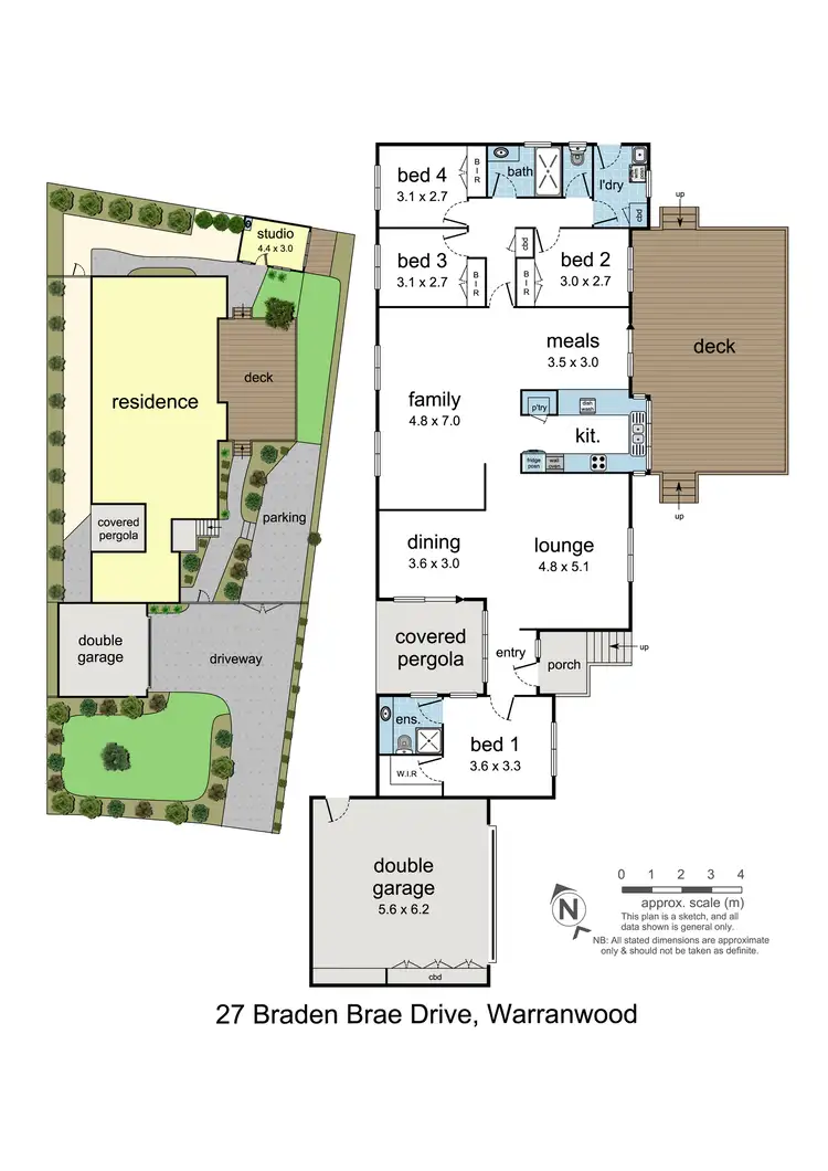 Floorplan of Homely house listing, 27 Braden Brae Drive, Warranwood VIC 3134