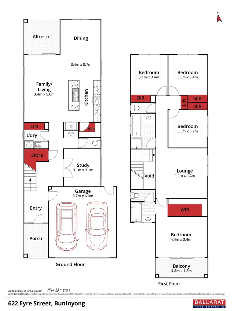 Floorplan of Homely house listing, 622 Eyre Street, Buninyong VIC 3357