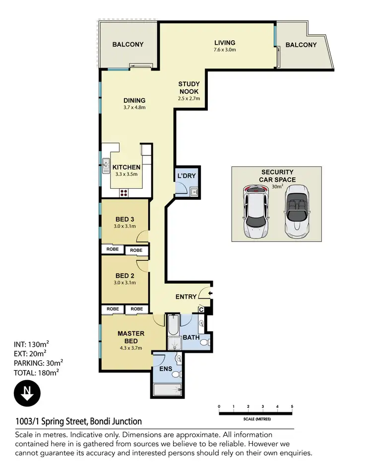Floorplan of Homely apartment listing, 1003/1 Spring Street, Bondi Junction NSW 2022