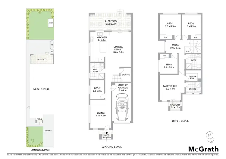 Floorplan of Homely semi-detached listing, 36B Oatlands Street, Wentworthville NSW 2145