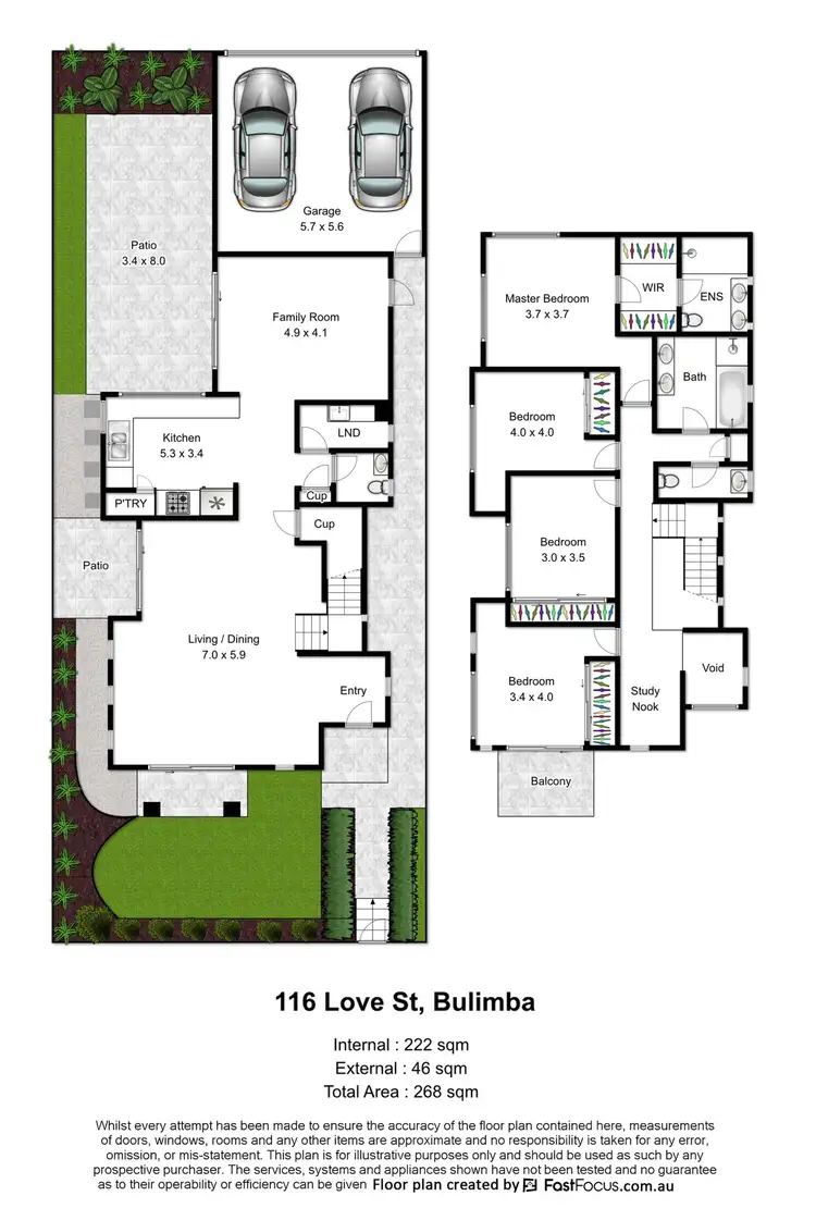 Floorplan of Homely house listing, 116 Love Street, Bulimba QLD 4171