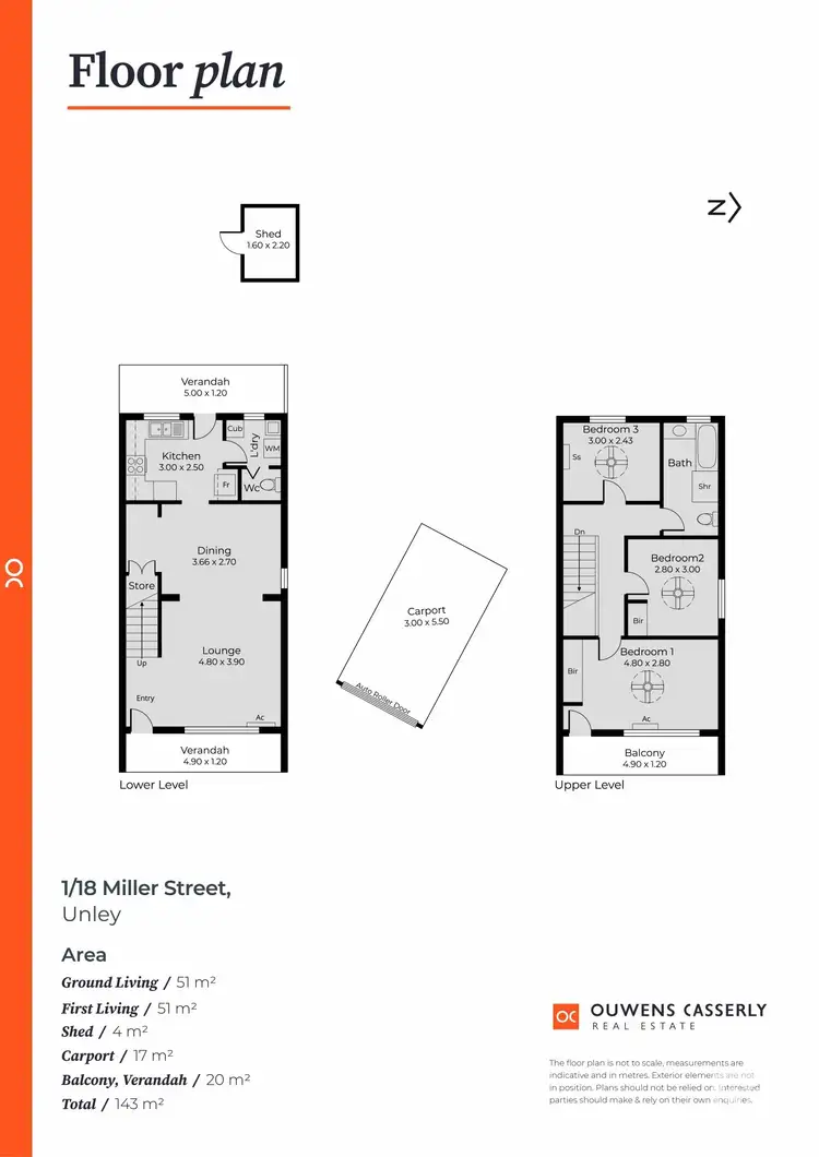 Floorplan of Homely unit listing, 1/18 Miller Street, Unley SA 5061