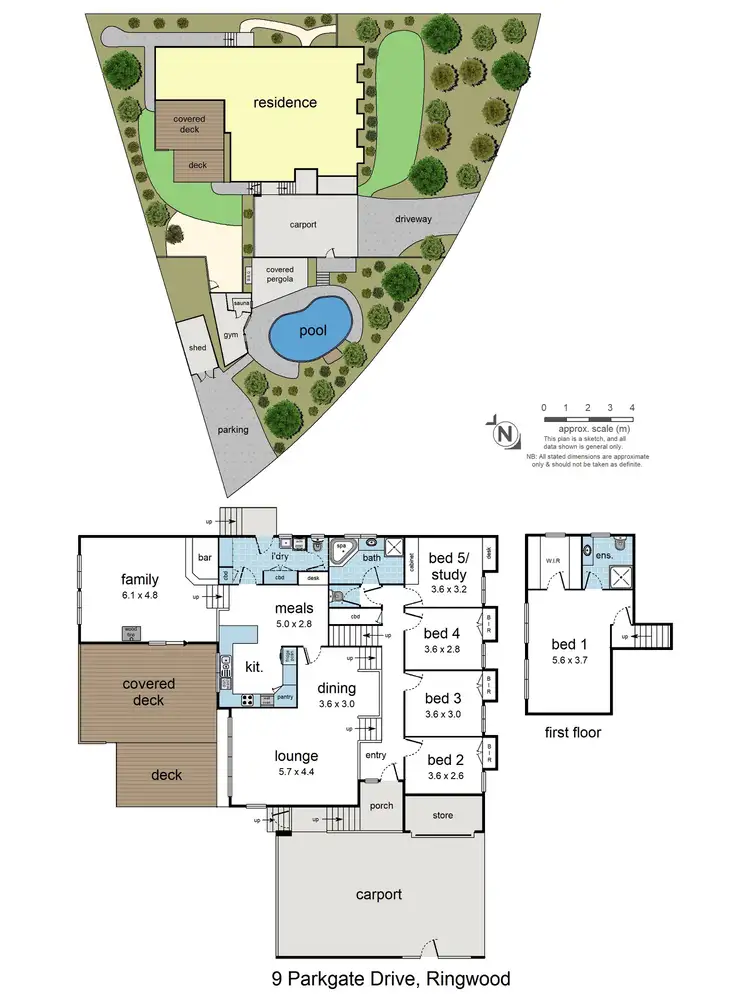 Floorplan of Homely house listing, 9 Parkgate Drive, Ringwood VIC 3134