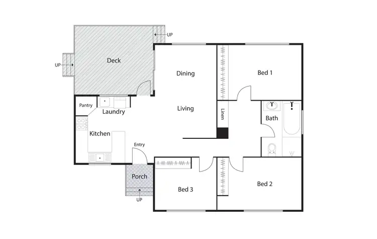 Floorplan of Homely house listing, 3 St Clair Place, Lyons ACT 2606