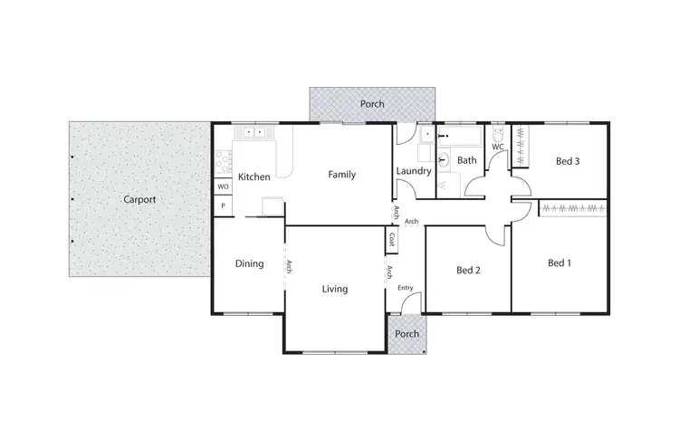 Floorplan of Homely house listing, 5 Hyatt Place, Calwell ACT 2905
