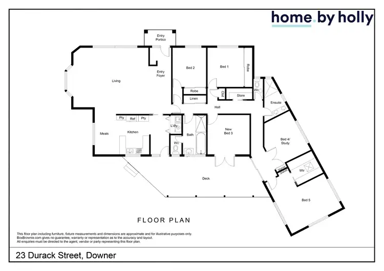 Floorplan of Homely house listing, 23 Durack Street, Downer ACT 2602