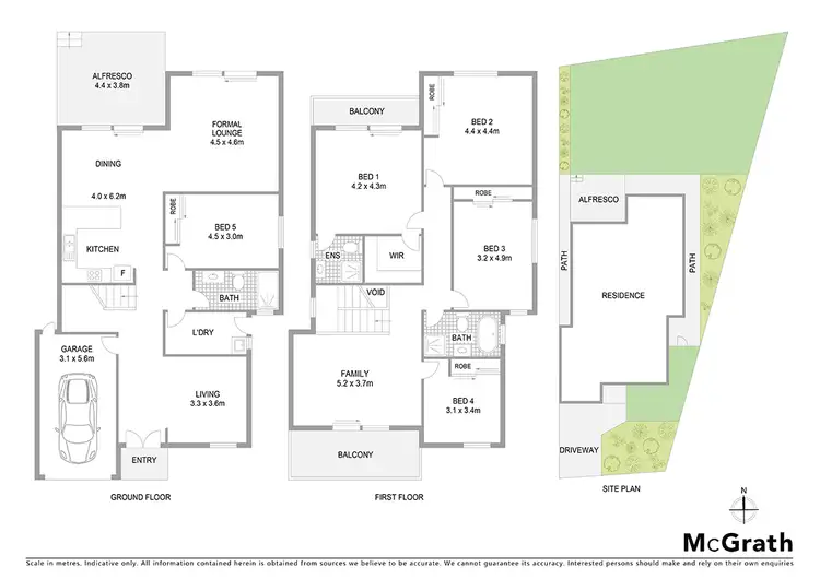Floorplan of Homely semi-detached listing, 11A Barrawinga Street, Telopea NSW 2117