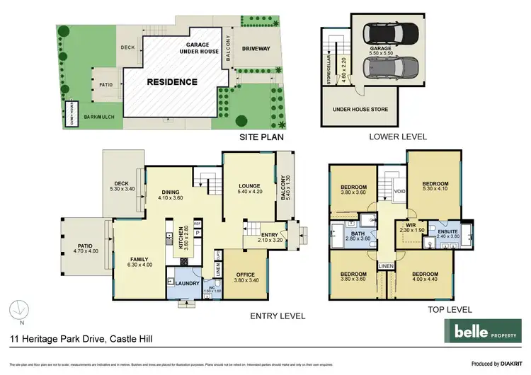 Floorplan of Homely house listing, 11 Heritage Park Drive, Castle Hill NSW 2154