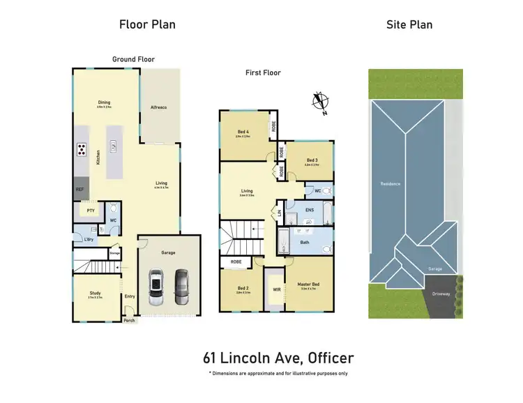 Floorplan of Homely house listing, 61 Lincoln Avenue, Officer VIC 3809
