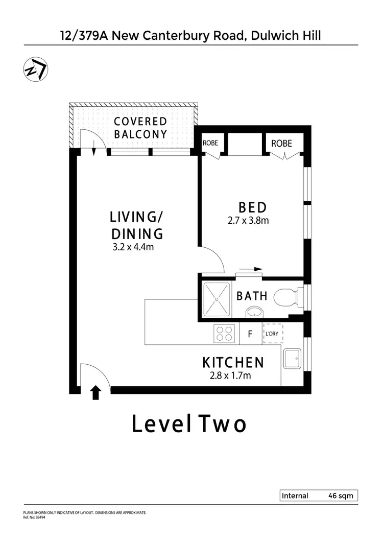 Floorplan of Homely apartment listing, 12/379a New Canterbury Road, Dulwich Hill NSW 2203