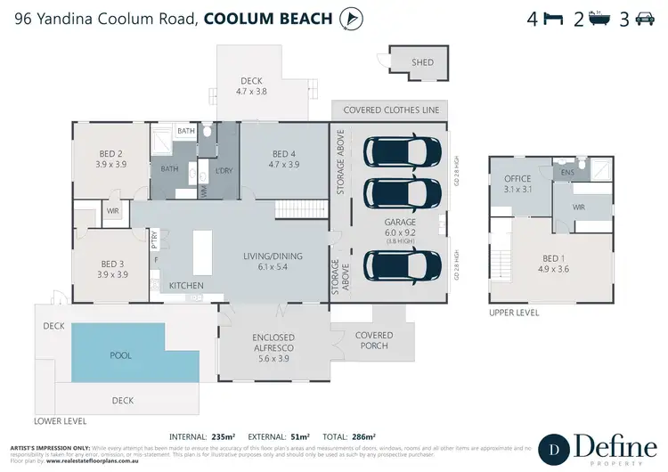 Floorplan of Homely house listing, 96 Yandina-Coolum Road, Coolum Beach QLD 4573