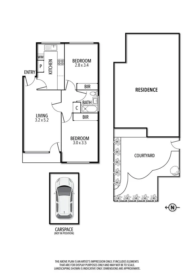 Floorplan of Homely apartment listing, 1/205 Station Street, Fairfield VIC 3078
