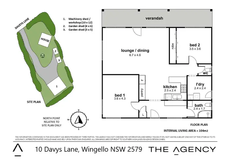 Floorplan of Homely house listing, 10 Davys Lane, Wingello NSW 2579