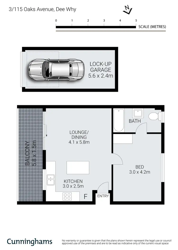 Floorplan of Homely apartment listing, 3/115 Oaks Avenue, Dee Why NSW 2099