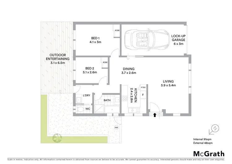 Floorplan of Homely villa listing, 1/4 Ocean Beach Road, Woy Woy NSW 2256