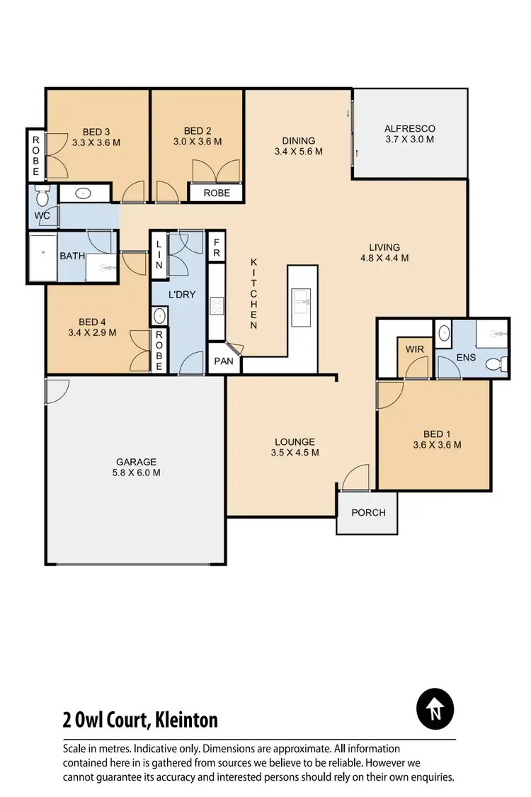 Floorplan of Homely house listing, 2 Owl Court, Kleinton QLD 4352