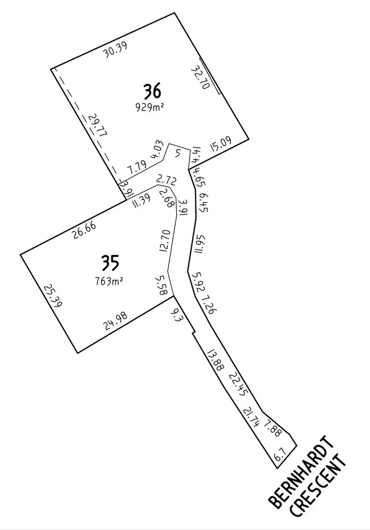 Floorplan of Homely land listing, 13 Bernhardt Crescent, Hahndorf SA 5245