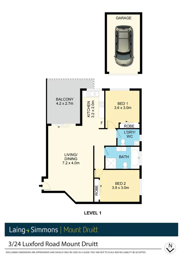 Floorplan of Homely unit listing, 3/24 Luxford Road, Mount Druitt NSW 2770