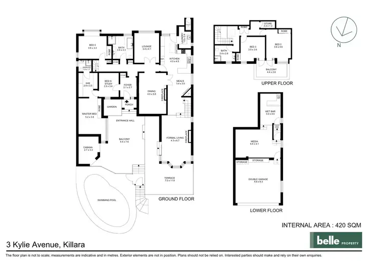 Floorplan of Homely house listing, 3 Kylie Avenue, Killara NSW 2071