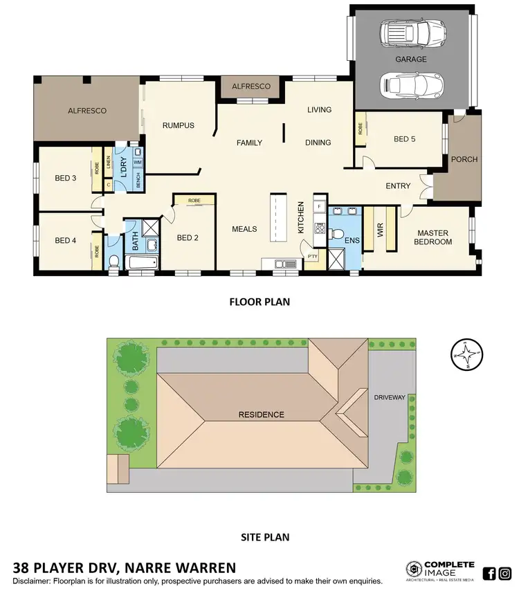 Floorplan of Homely house listing, 38 Player Drive, Narre Warren VIC 3805