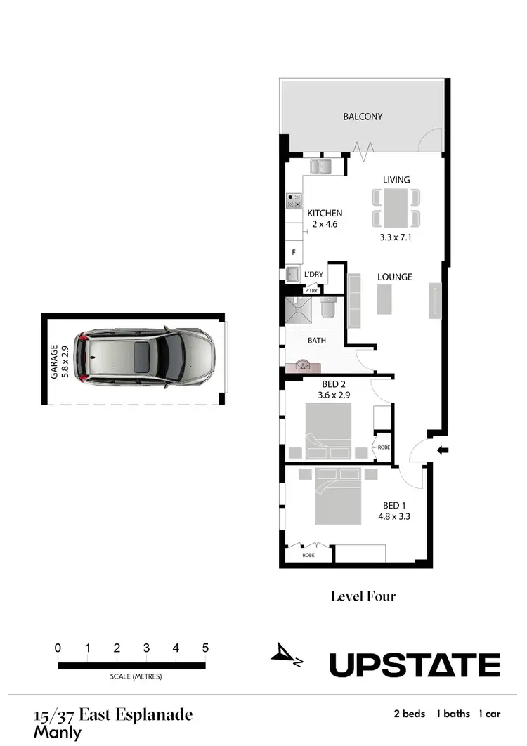 Floorplan of Homely unit listing, 15/37 East Esplanade, Manly NSW 2095