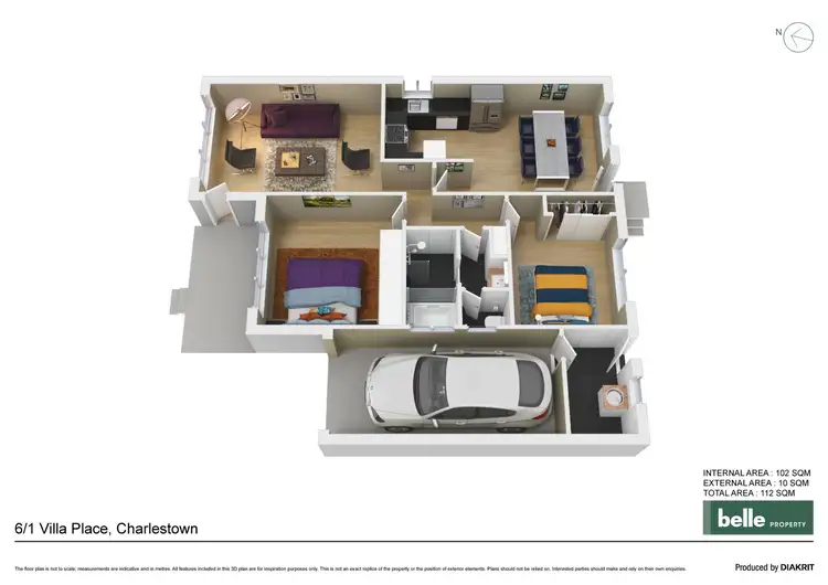 Floorplan of Homely unit listing, 6/1 Villa Place, Charlestown NSW 2290
