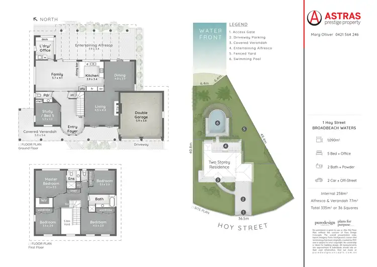 Floorplan of Homely house listing, 1 Hoy Street, Broadbeach Waters QLD 4218