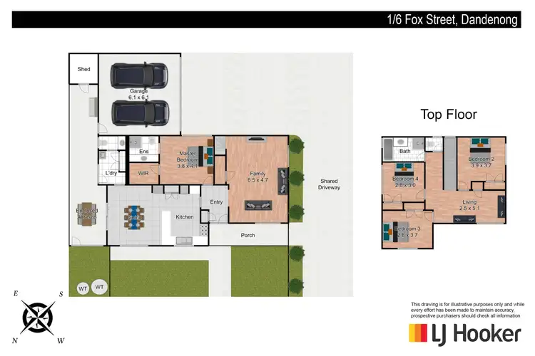 Floorplan of Homely unit listing, 1/6 Fox Street, Dandenong VIC 3175