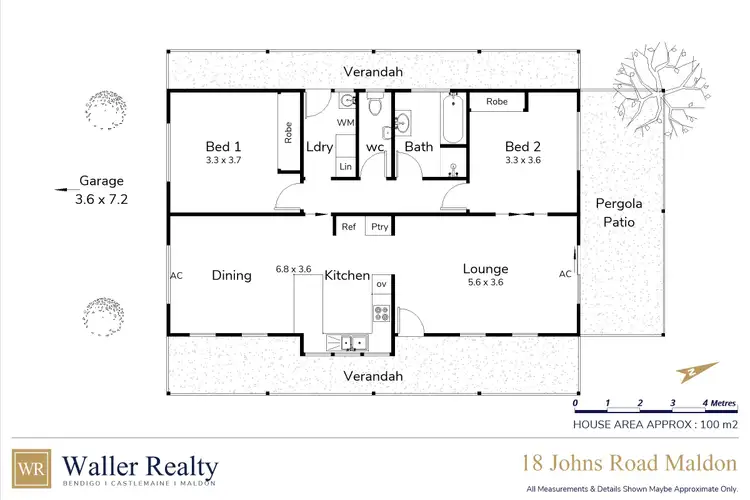 Floorplan of Homely house listing, 18 Johns Road, Maldon VIC 3463