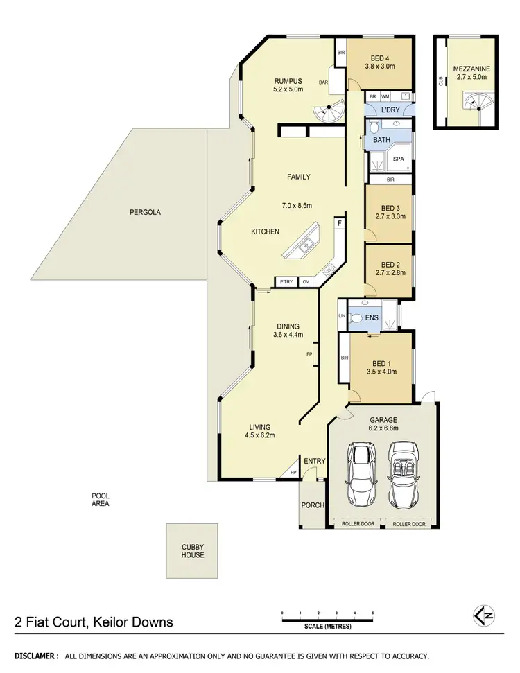 Floorplan of Homely house listing, 2 Fiat Court, Keilor Downs VIC 3038