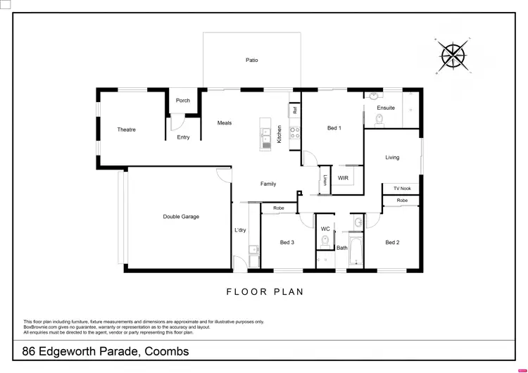 Floorplan of Homely house listing, 86 Edgeworth Parade, Coombs ACT 2611