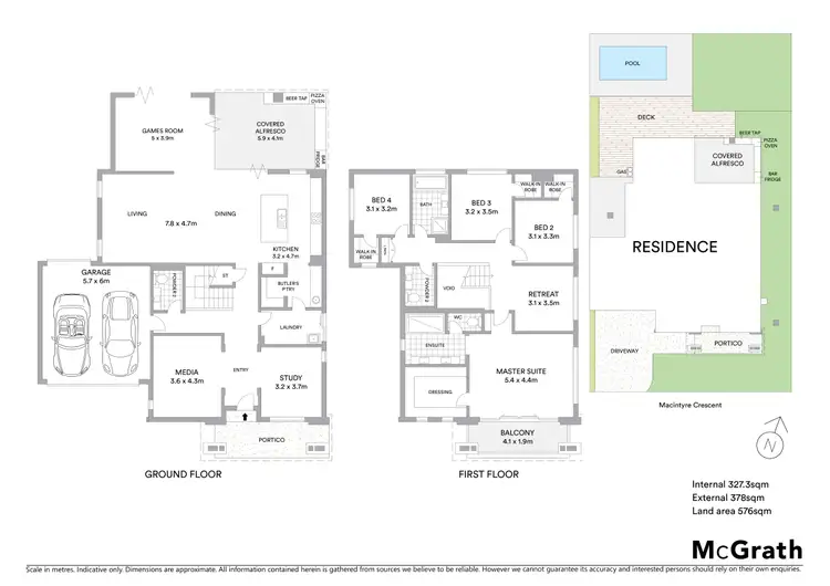 Floorplan of Homely house listing, 59 Macintyre Crescent, Pelican Waters QLD 4551