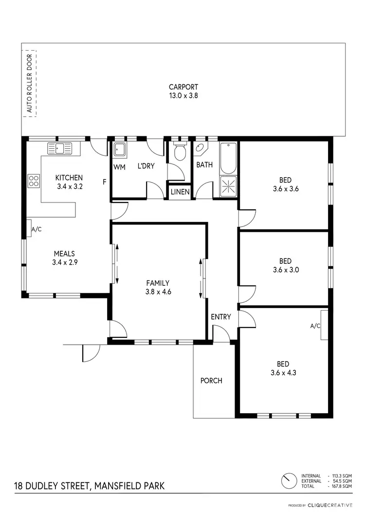 Floorplan of Homely house listing, 18 Dudley Street, Mansfield Park SA 5012