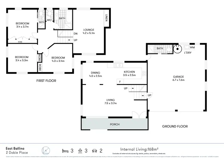 Floorplan of Homely house listing, 2 Dobie Place, East Ballina NSW 2478