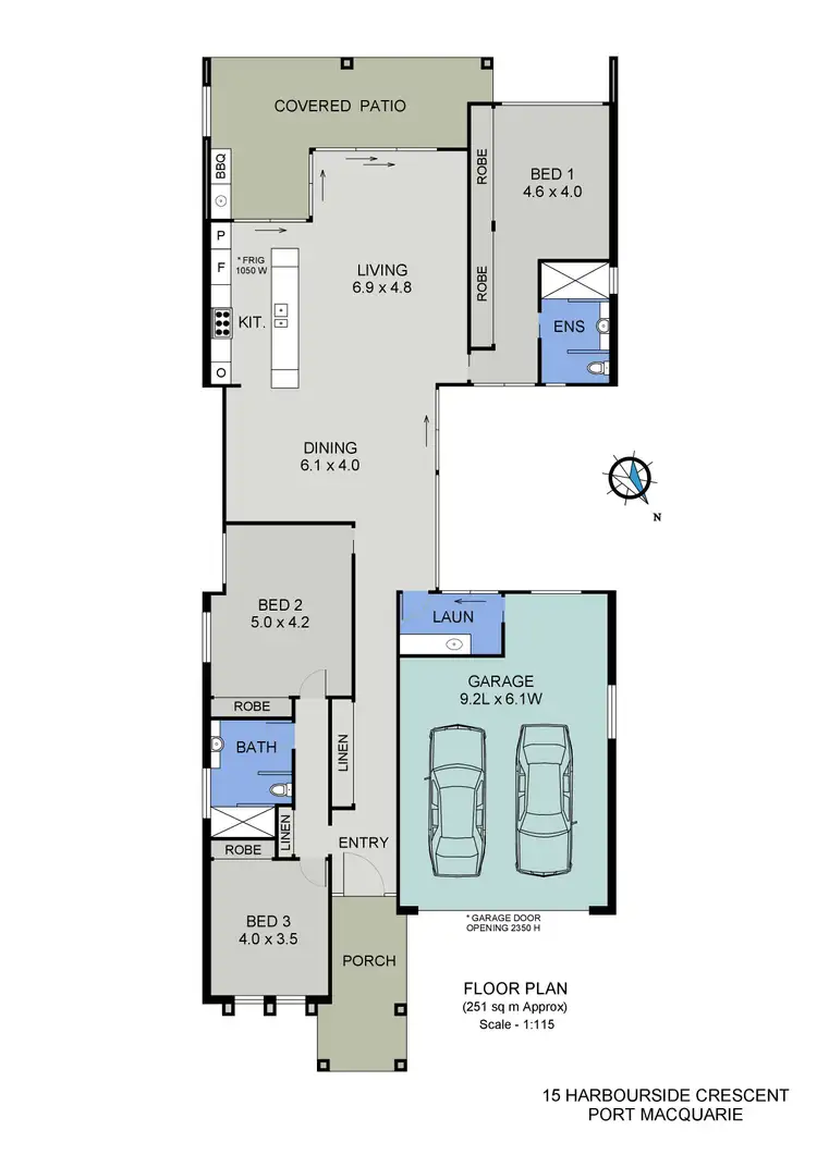 Floorplan of Homely house listing, 15 Harbourside Crescent, Port Macquarie NSW 2444