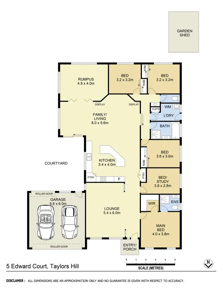 Floorplan of Homely house listing, 5 Edward Court, Taylors Hill VIC 3037