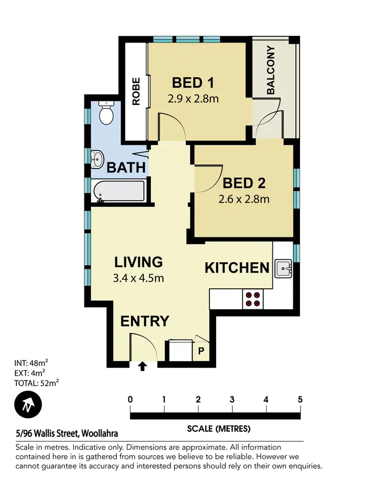 Floorplan of Homely apartment listing, 5/96 Wallis Street, Woollahra NSW 2025