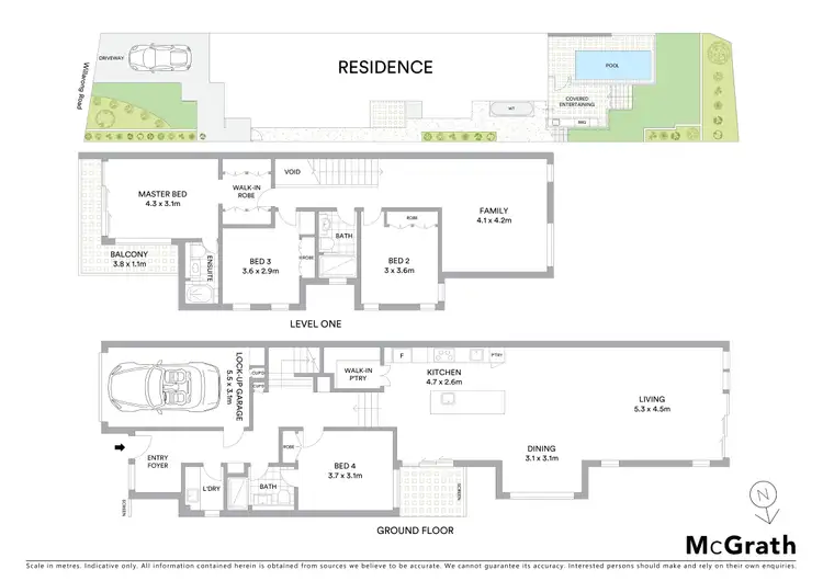 Floorplan of Homely semi-detached listing, 263a Willarong Road, Caringbah South NSW 2229