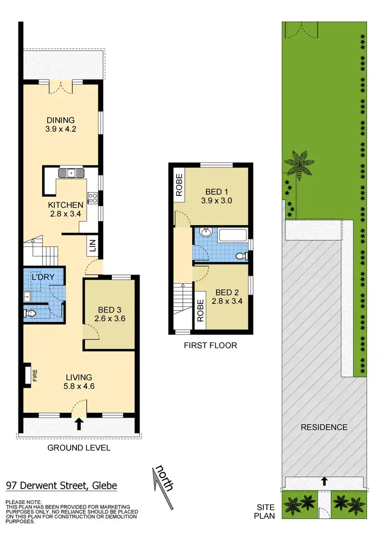 Floorplan of Homely house listing, 97 Derwent Street, Glebe NSW 2037