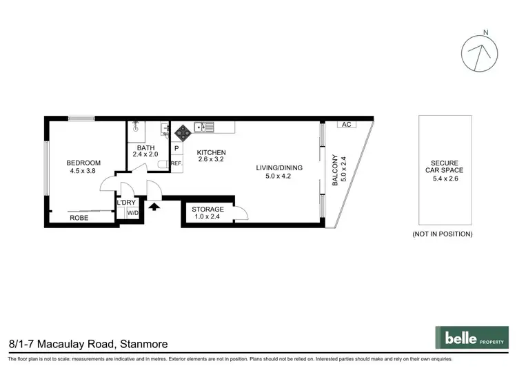 Floorplan of Homely apartment listing, 8/1-7 Macaulay Road, Stanmore NSW 2048