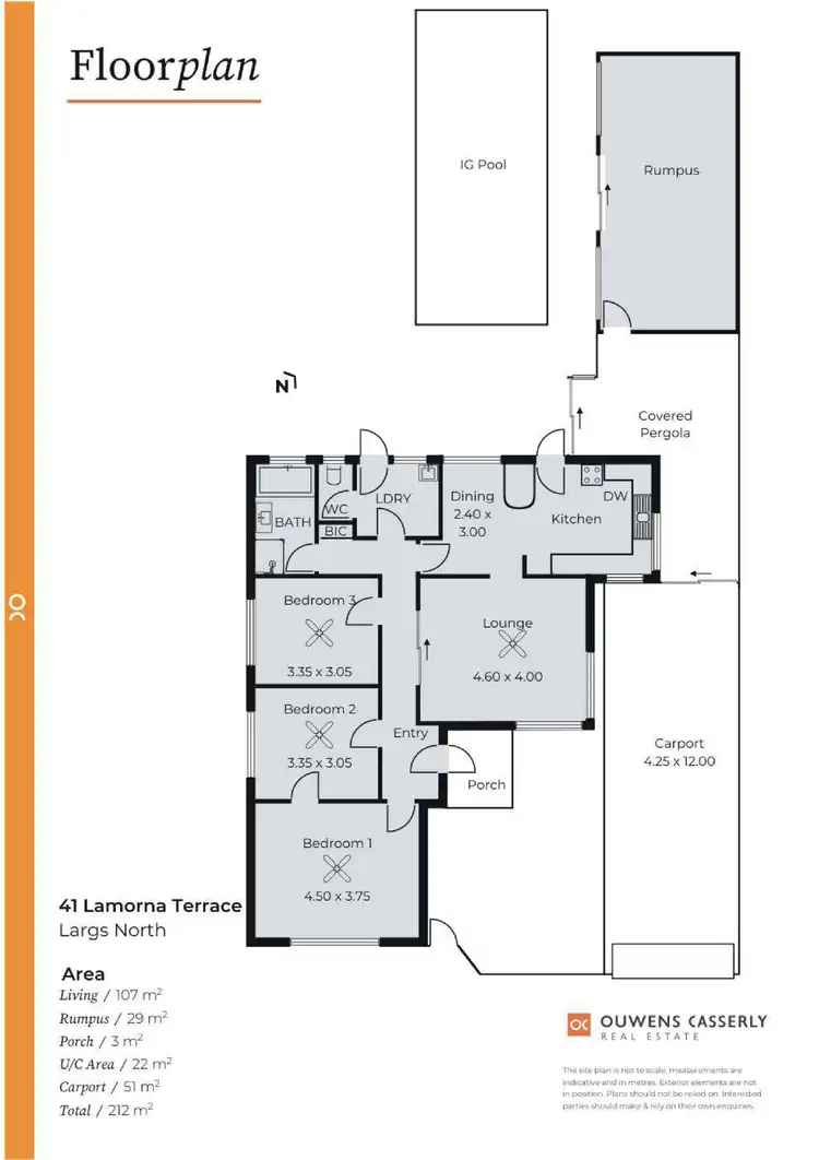 Floorplan of Homely house listing, 41 Lamorna Terrace, Largs North SA 5016