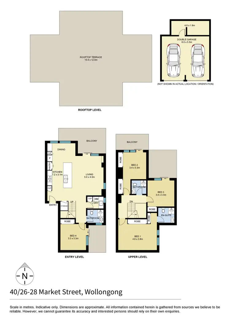 Floorplan of Homely apartment listing, 40/26-28 Market Street, Wollongong NSW 2500