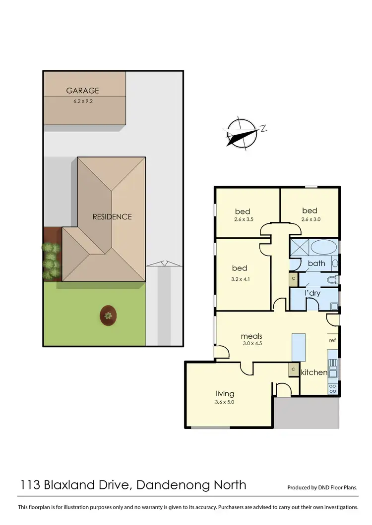 Floorplan of Homely house listing, 113 Blaxland Drive, Dandenong North VIC 3175