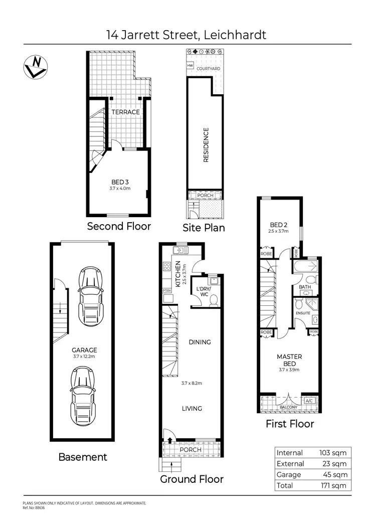Floorplan of Homely townhouse listing, 14 Jarrett Street, Leichhardt NSW 2040