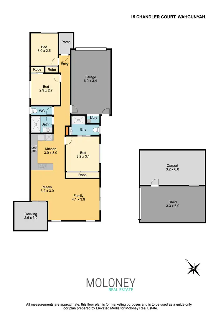 Floorplan of Homely house listing, 15 Chandler Court, Wahgunyah VIC 3687