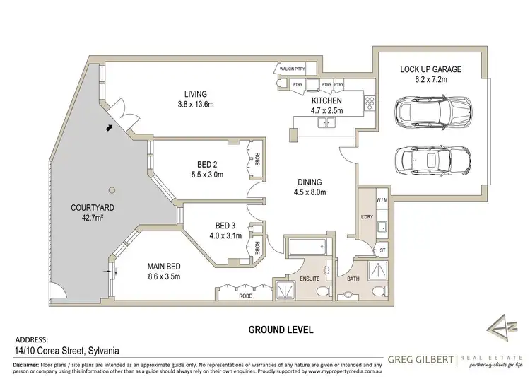 Floorplan of Homely apartment listing, 14/10 Corea Street, Sylvania NSW 2224