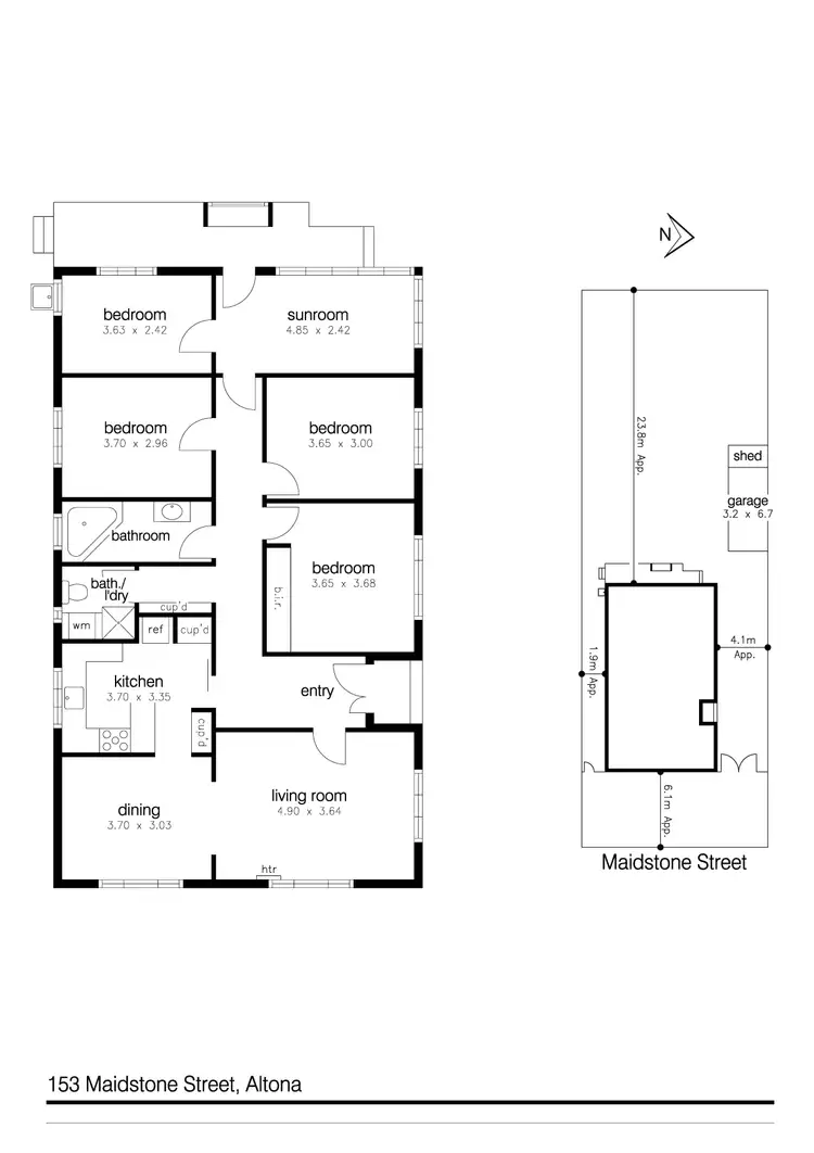 Floorplan of Homely house listing, 153 Maidstone Street, Altona VIC 3018