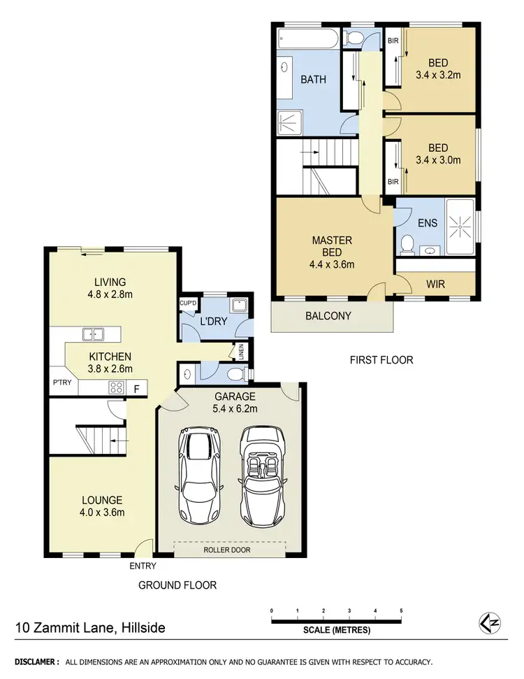 Floorplan of Homely townhouse listing, 10 Zammit Lane, Hillside VIC 3037