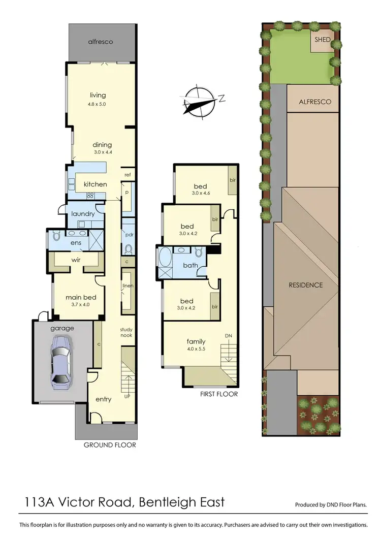 Floorplan of Homely townhouse listing, 113a Victor Road, Bentleigh East VIC 3165