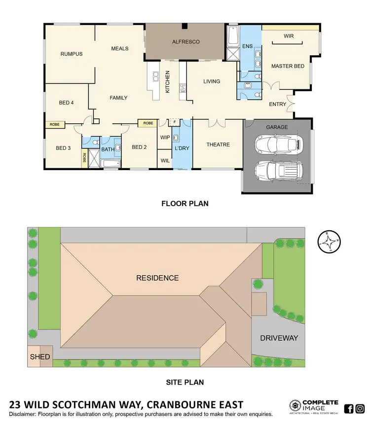 Floorplan of Homely house listing, 23 Wild Scotchman Way, Cranbourne East VIC 3977